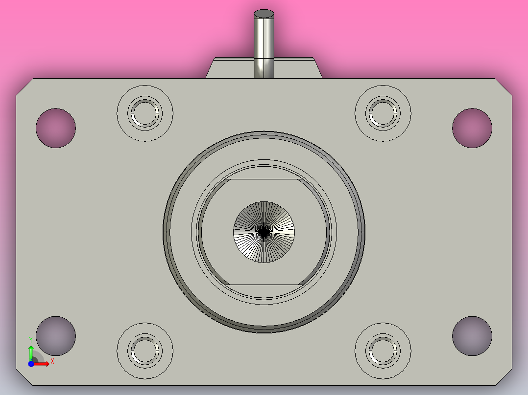 伺服电缸MRB80系列MRZX直连（内螺纹）MRB80-L5-S50-MRQD-MRN-MRZX-750W前视图