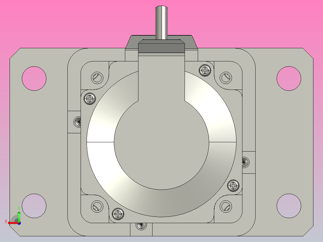 伺服电缸MRB80系列MRZX直连（内螺纹）MRB80-L5-S50-MRQD-MRN-MRZX-750W后视图
