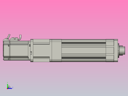 伺服电缸MRB80系列MRZX直连（内螺纹）MRB80-L5-S50-MRQD-MRN-MRZX-750W左视缩略图