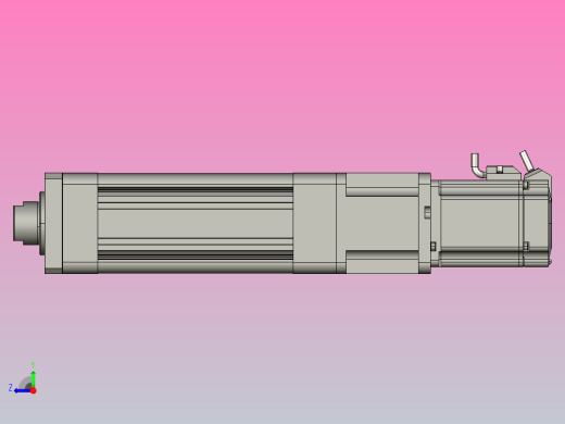 伺服电缸MRB80系列MRZX直连（内螺纹）MRB80-L5-S50-MRQD-MRN-MRZX-750W右视缩略图