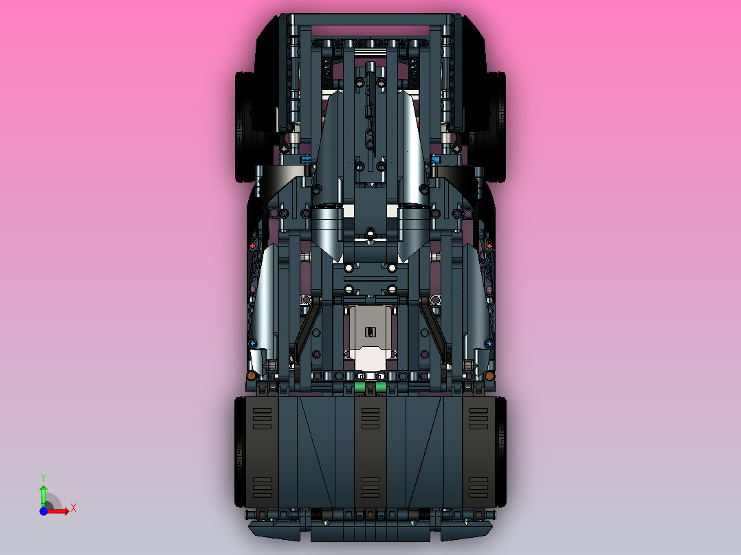 乐高汽车模型前视图