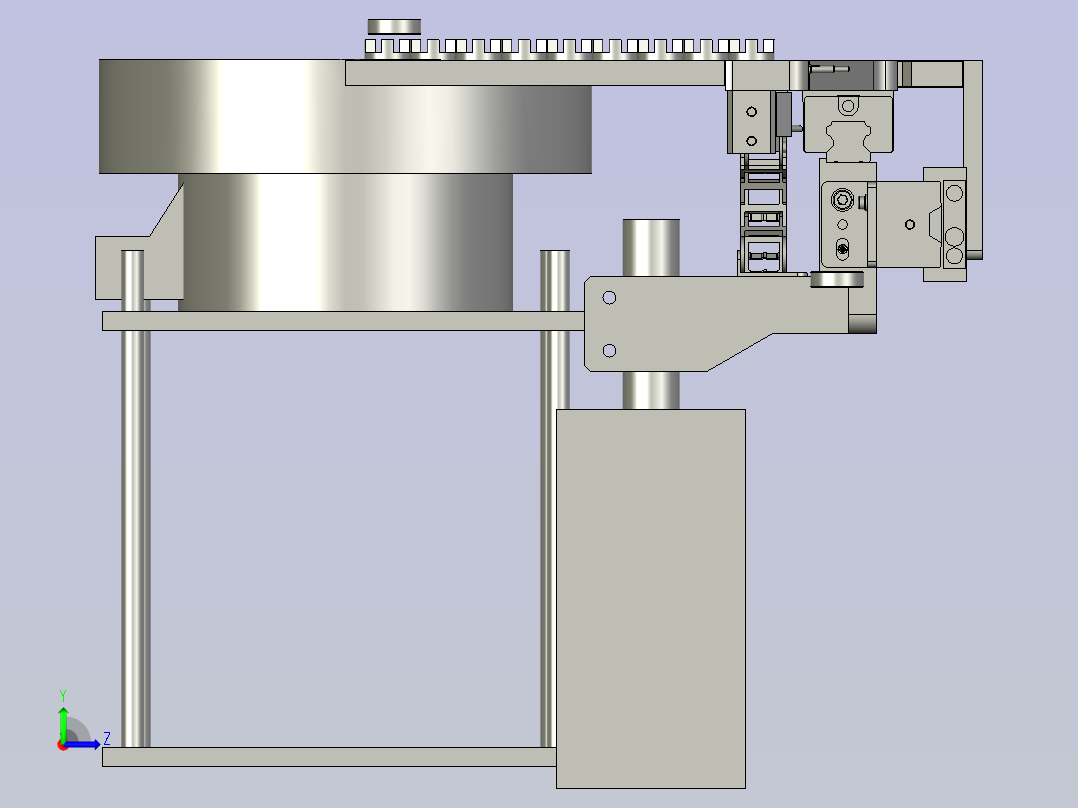 联轴器上料机构左视图