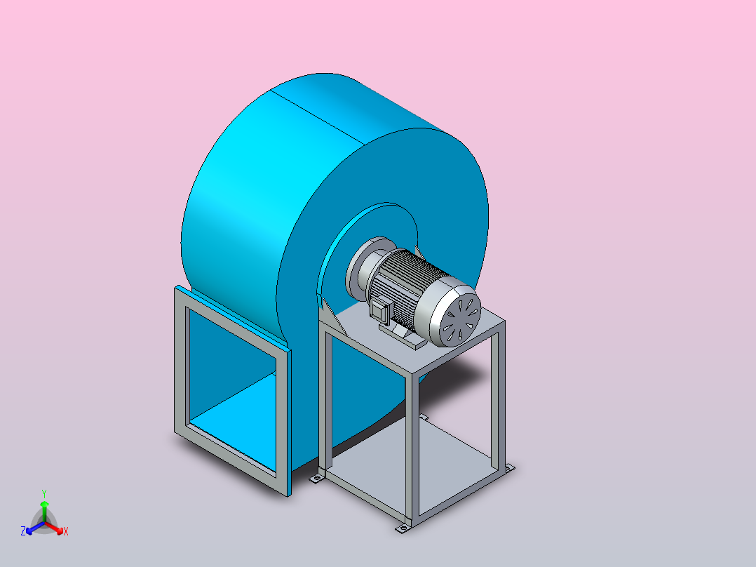 4-72A型离心通风机[3.2A]主视图