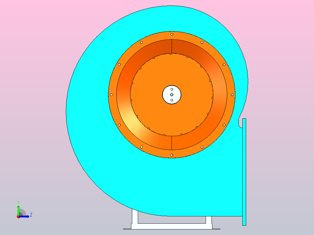 4-72A型离心通风机[3.2A]左视图