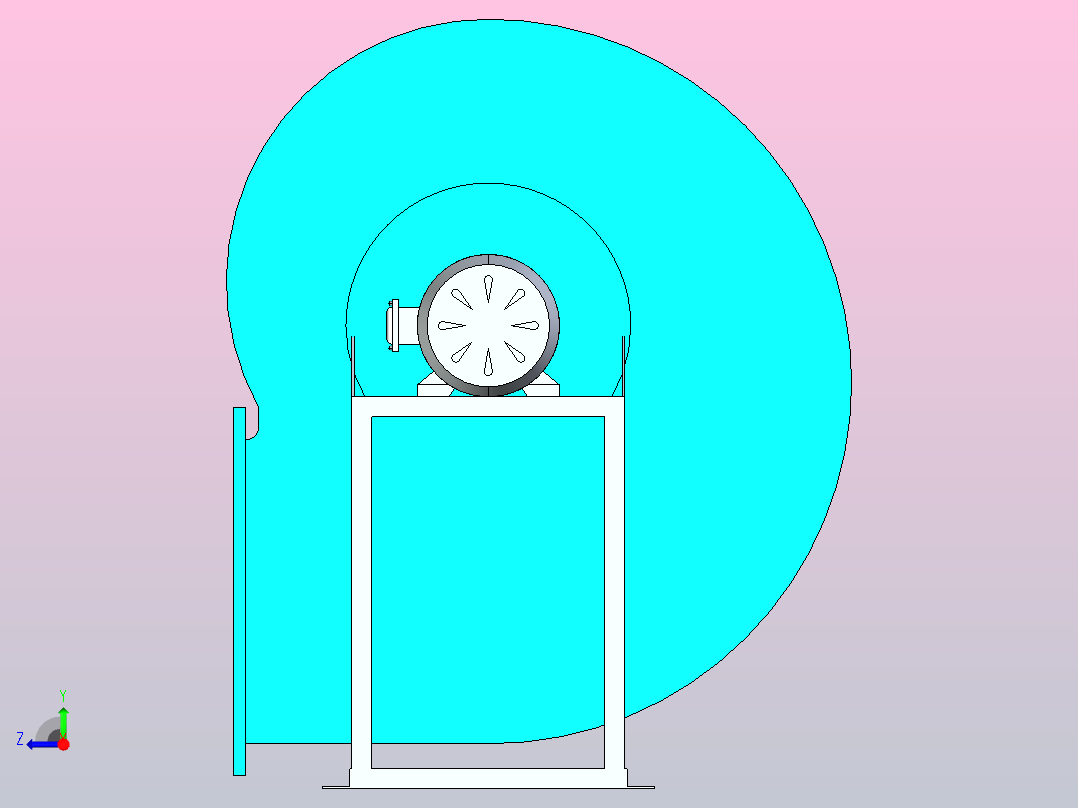 4-72A型离心通风机[3.2A]右视图