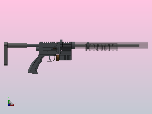 冲锋枪枪PCP枪前视缩略图