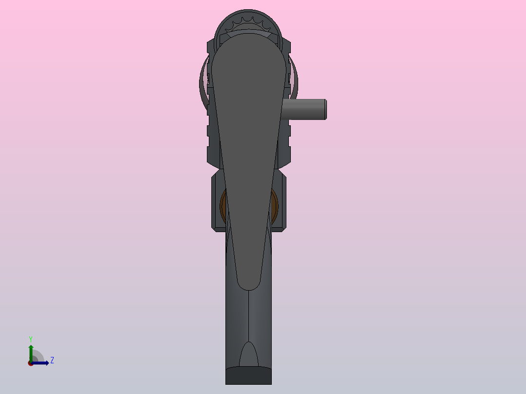 冲锋枪枪PCP枪左视图