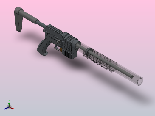 冲锋枪枪PCP枪正等轴测缩略图