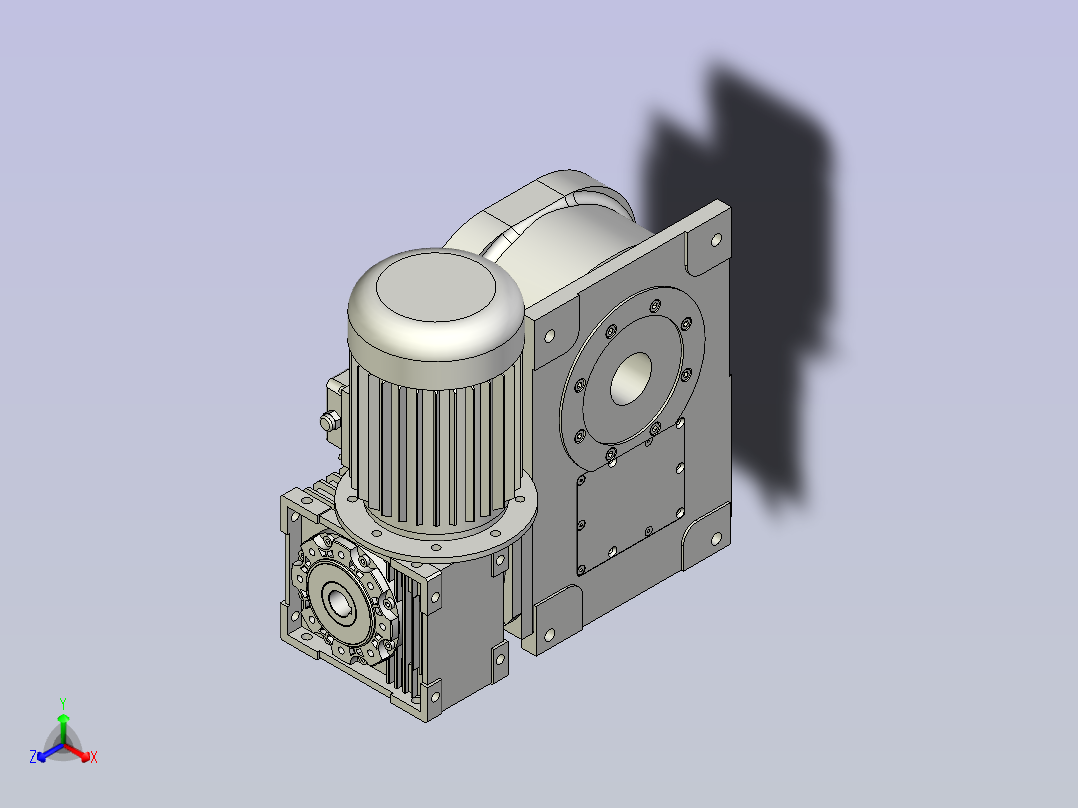 格图凸轮分割器 150DA-PACK-DJ-WF正等轴测图