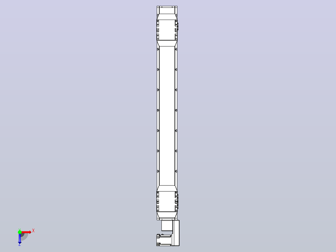 皮带直线轴双滑块型TPA-GCBS-150-P80-L500-QR-M75-N3俯视图
