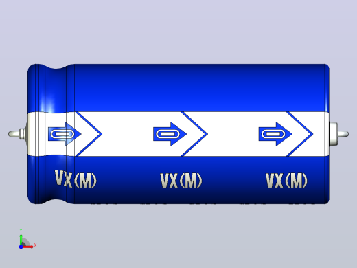 铝制轴向电解电容器。VX系列33uf 160v伏。13x28mm。间距31至38毫米前视缩略图