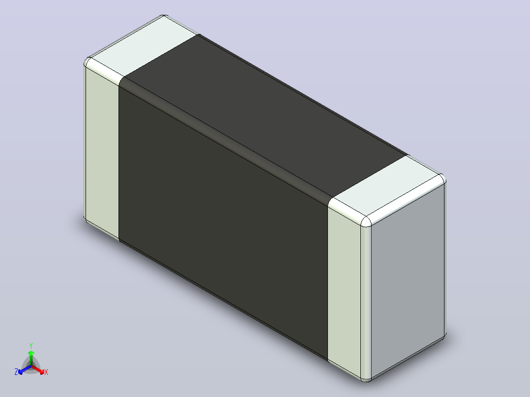 87x 片式电阻器封装 （SMD）RESC2613X76N正等轴测图