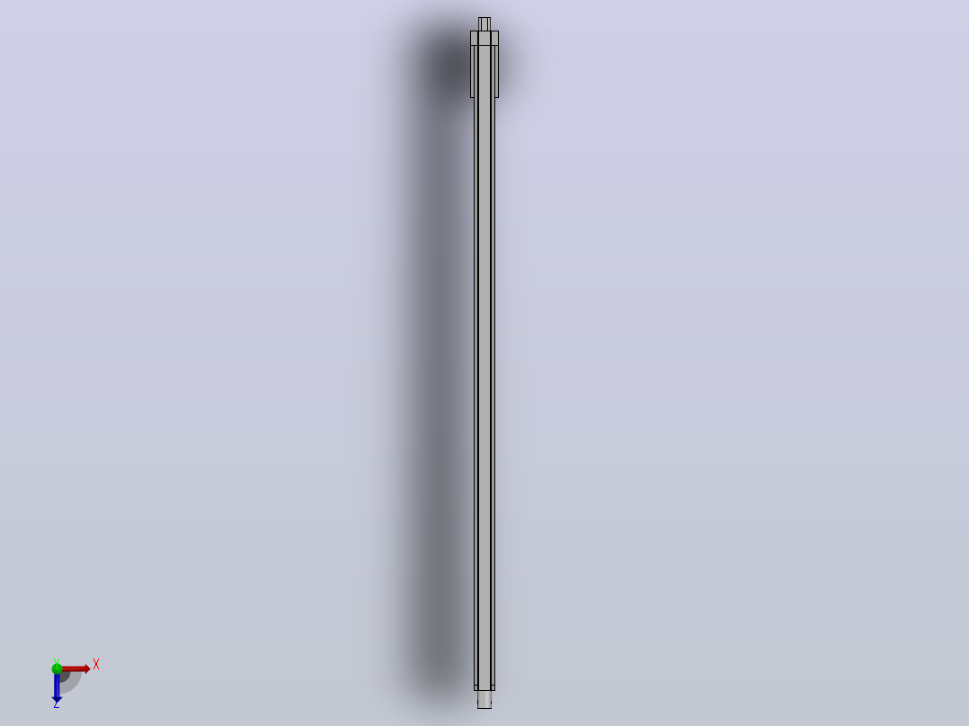 1000N电动推杆(ZJWSN-YF)[ZJWSN-YF-S850]俯视图