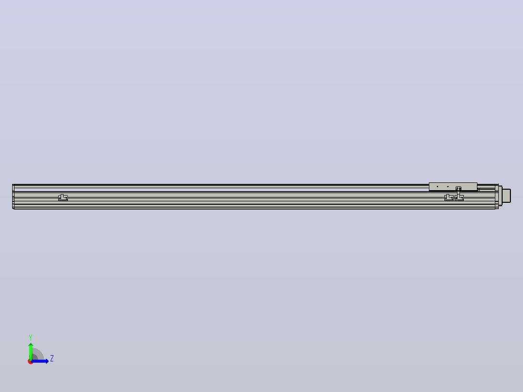 MT136BS半封闭丝杆滑台[MT136BS.L#.1150.BL.P40.C3]左视图