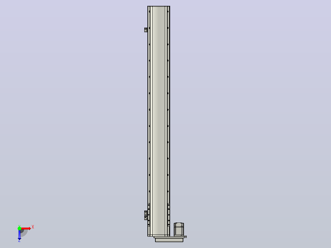 MT136BS半封闭丝杆滑台[MT136BS.L#.1150.BL.P40.C3]俯视图