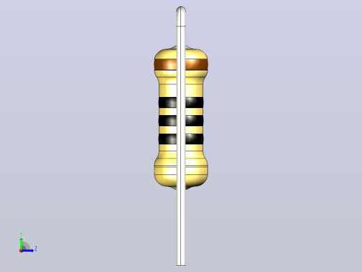 电阻器组RES_AV_0.5W_200mil_0R_5%左视缩略图