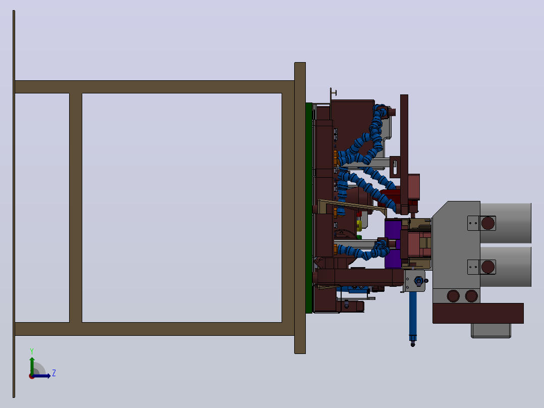 PCB焊接机设备左视图