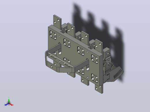 HD13-1000_41 4P开启式刀开关三维模型202005