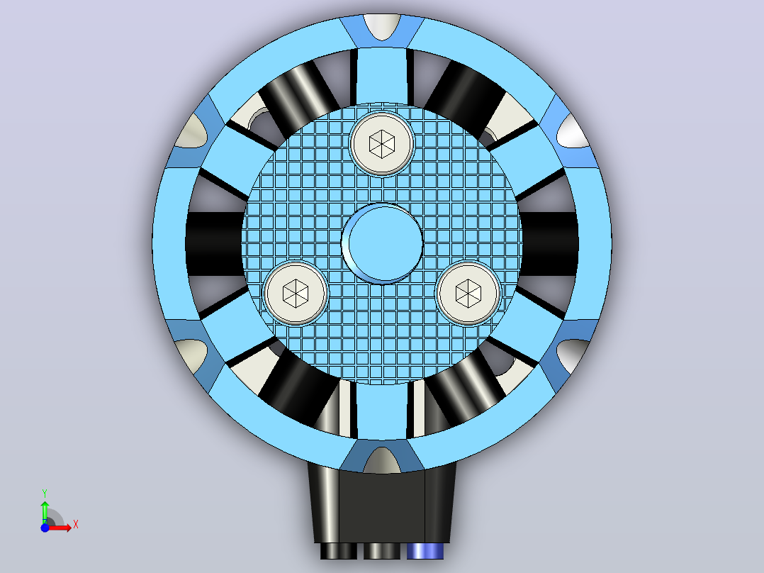 Sunnysky X系列V3 X2216 V3无刷电动机短轴带有道具适配器前视图