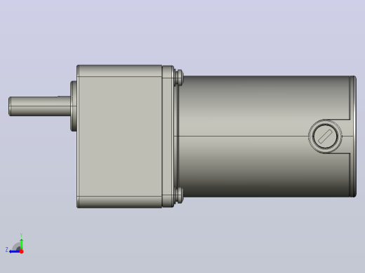 Z3D25W配3GNK型齿轮箱整机-85机壳外置右视缩略图