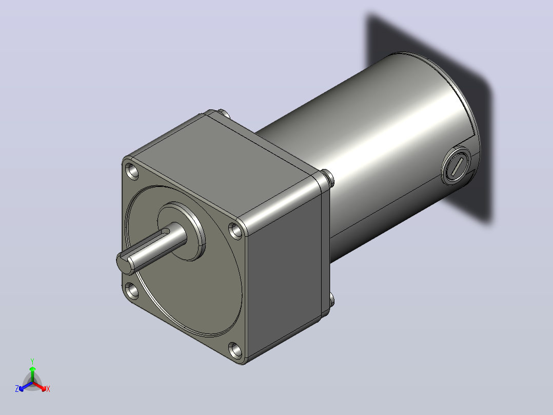Z3D25W配3GNK型齿轮箱整机-85机壳外置正等轴测图