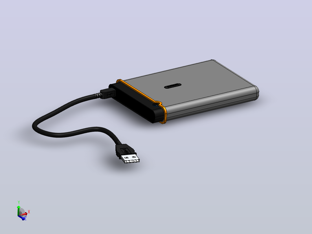 创见500 GB USB 2.0硬盘主视图