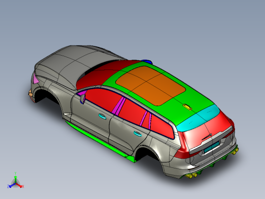 10-沃尔沃 v60 SolidWorks stp igs