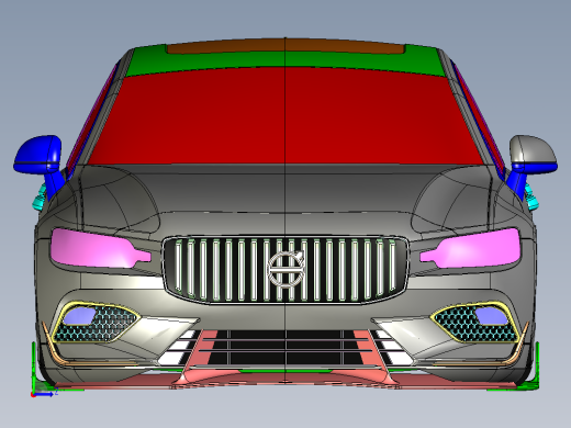 10-沃尔沃 v60 SolidWorks stp igs左视缩略图