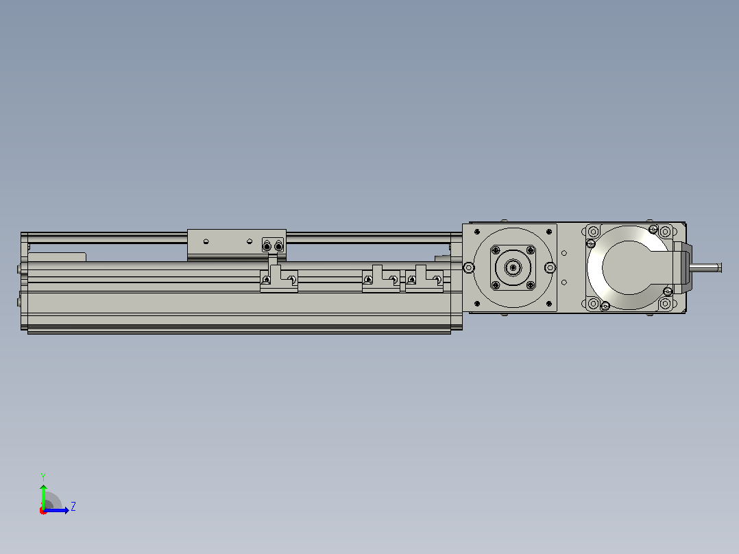 MT75BT半封闭皮带滑台[MT75BT.L80.100.R.P40.C3]左视图