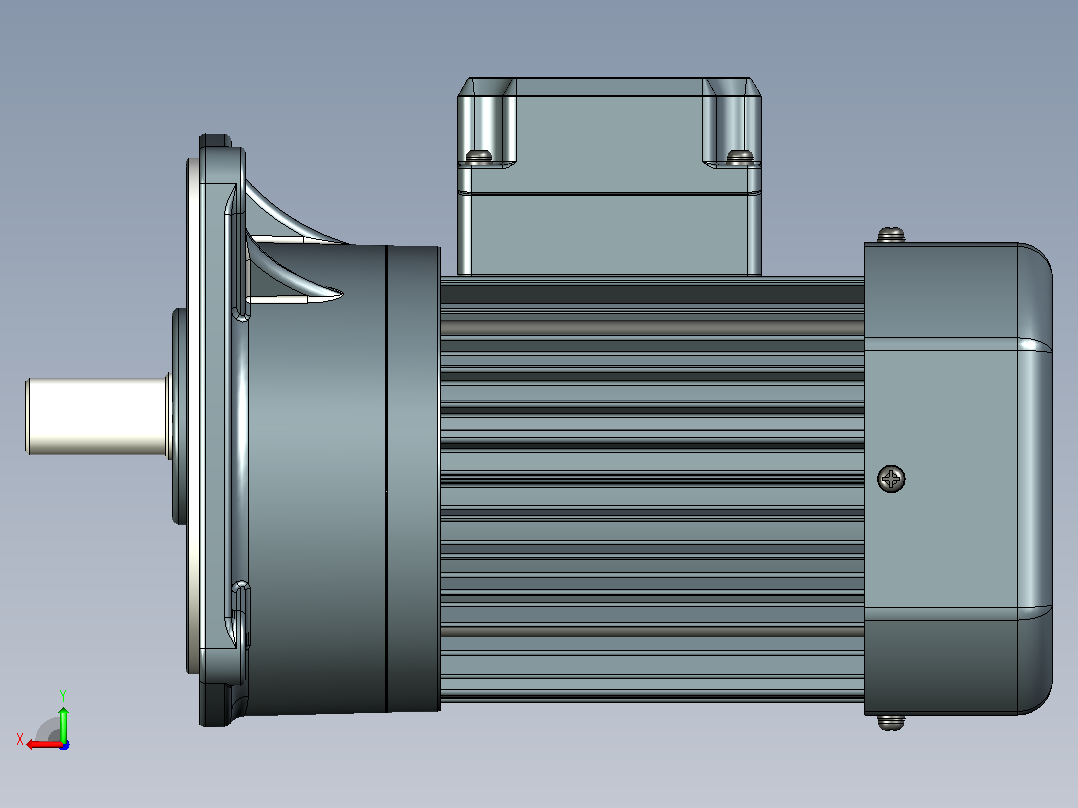 精研立式标准电机 s250v01-L后视图