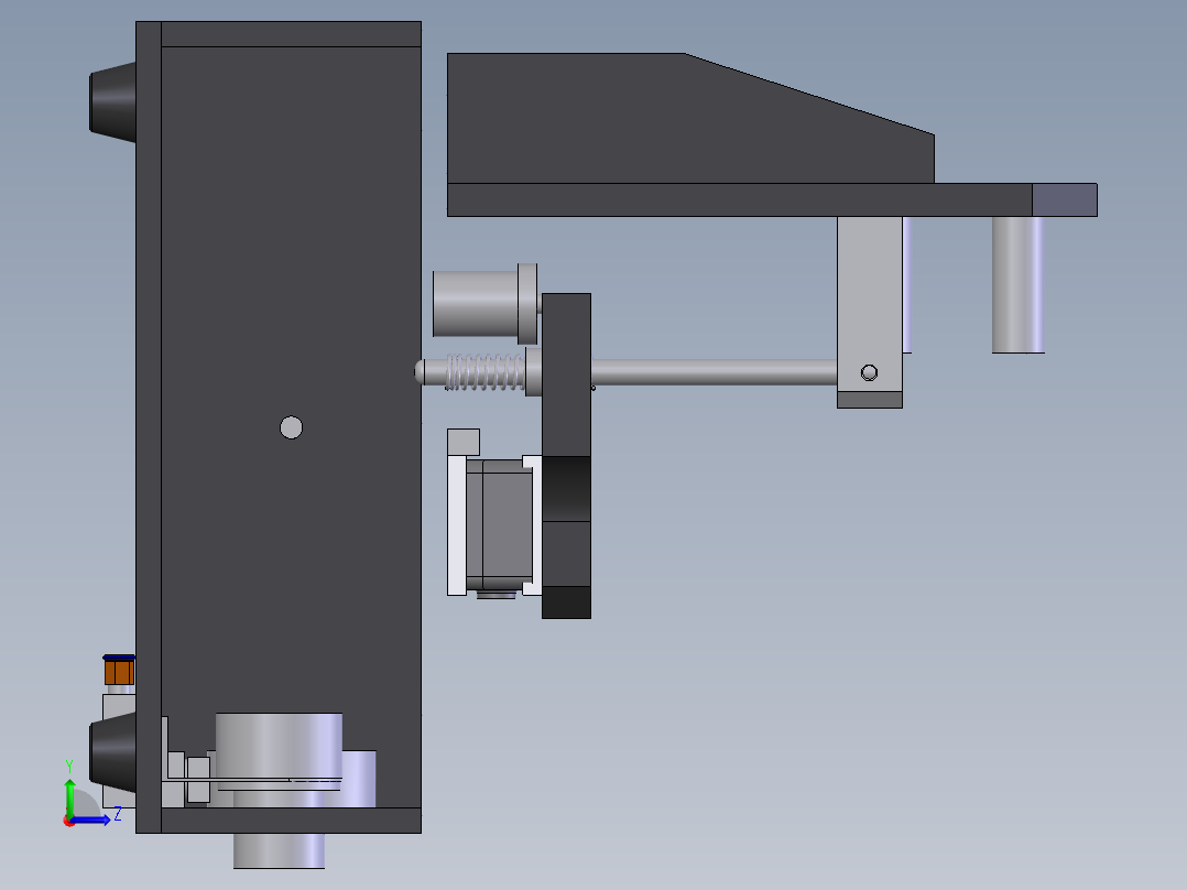 测试夹具左视图