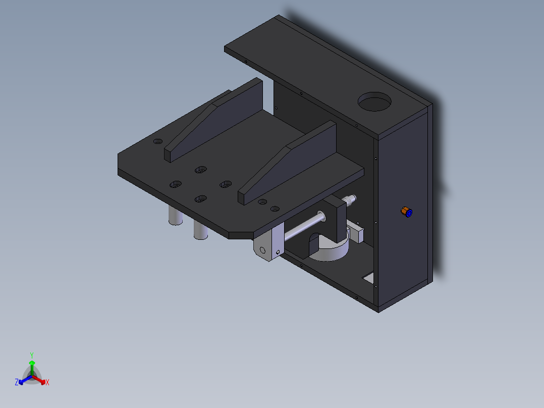 测试夹具正等轴测图