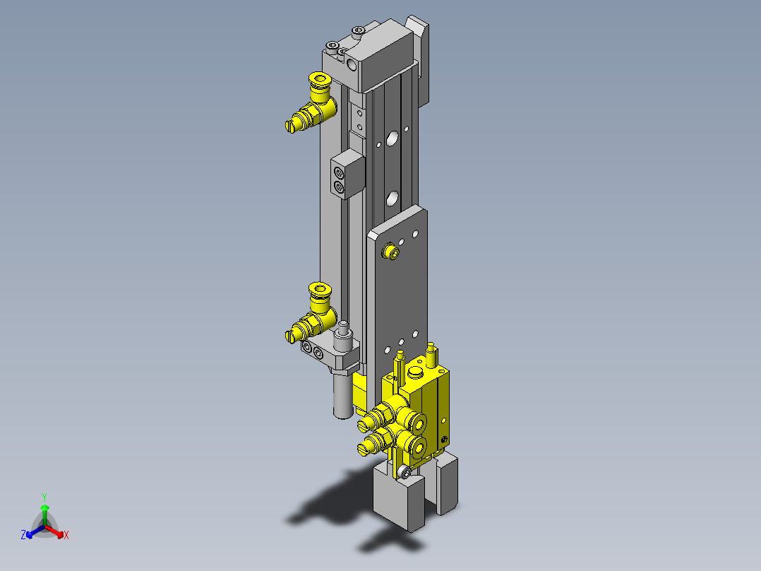 3位装载机构(不同行程)
