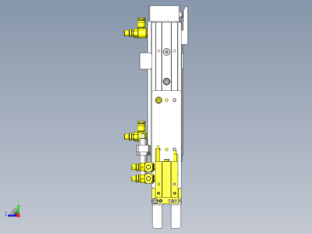 3位装载机构(不同行程)右视图