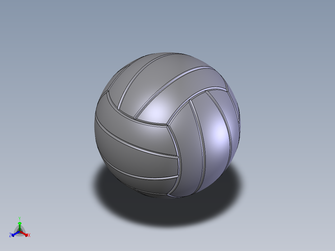 各种球类的画法正等轴测图