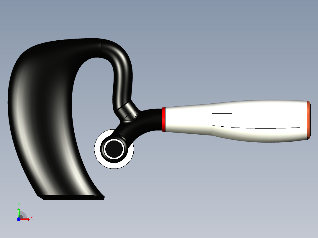 耳挂摄像机前视图