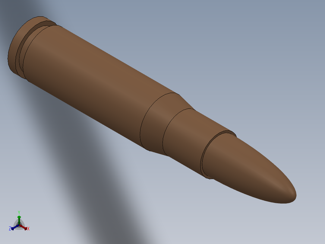 子弹正等轴测图