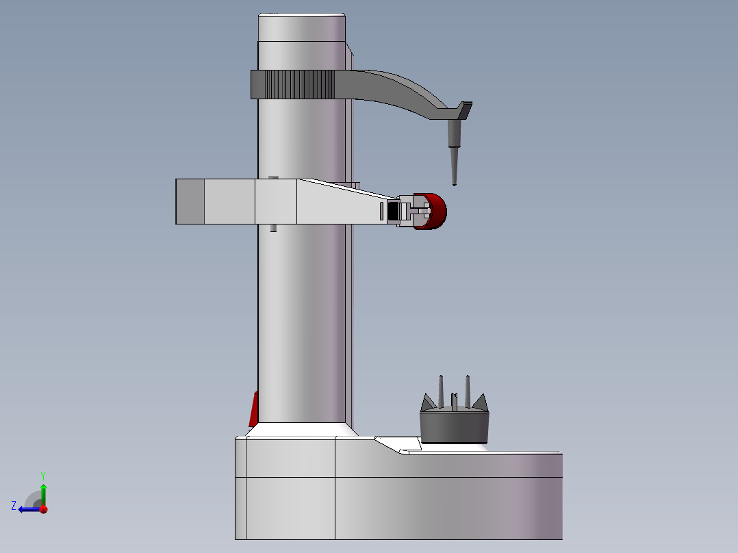 苹果去皮机三维+二维+说明书937446右视图