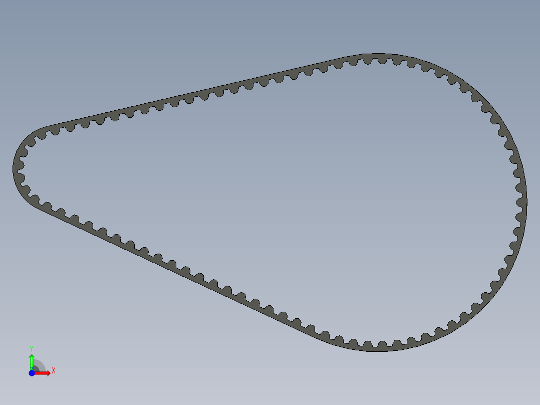 正时皮带 GT2 6mm前视图
