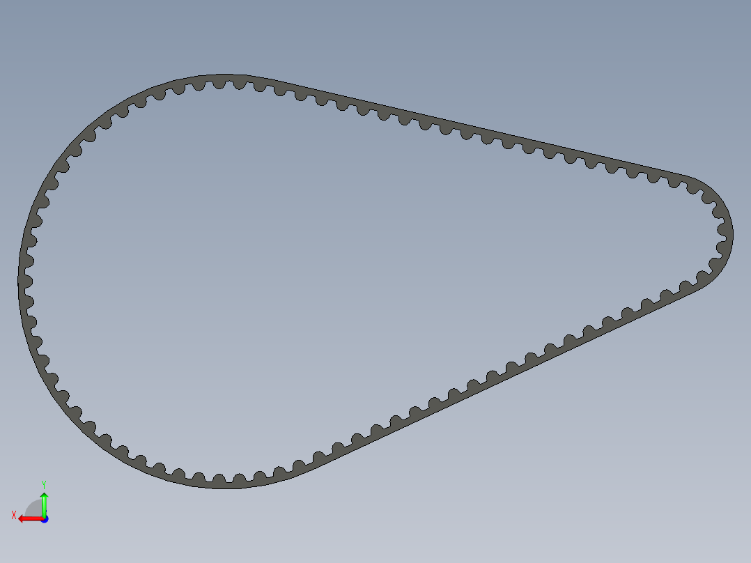 正时皮带 GT2 6mm后视图