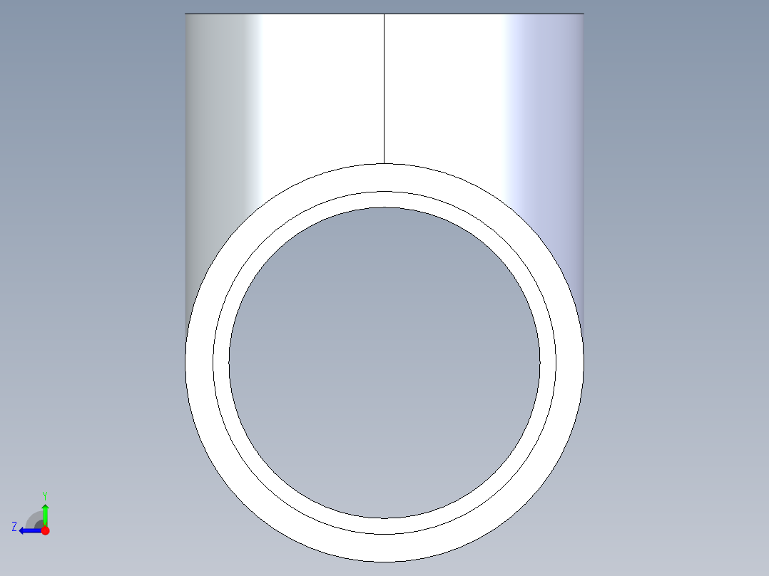 聚氯乙烯配件01-Sch80_Tee_SxSxS_801-040_4in右视图
