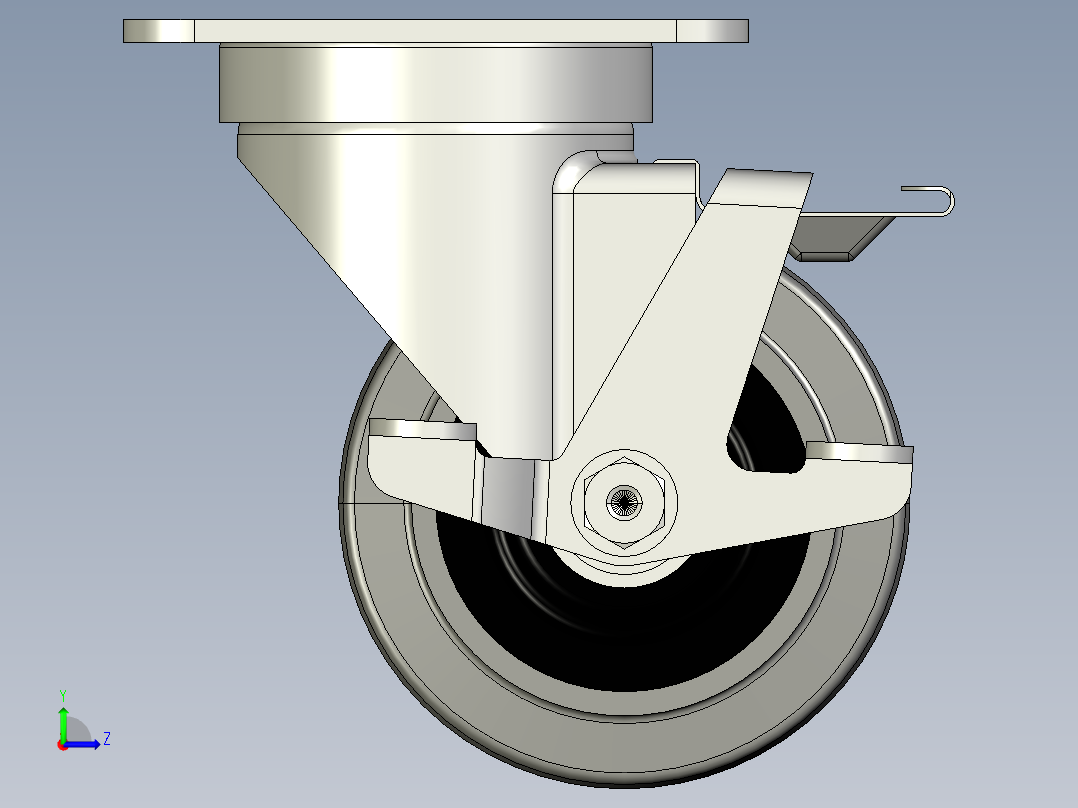折叠式输送机左视图
