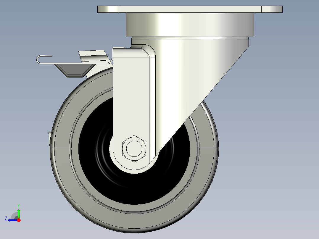 折叠式输送机右视图