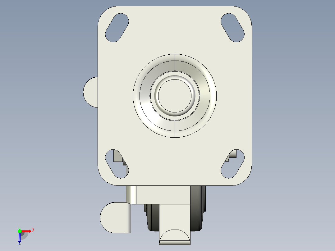 折叠式输送机俯视图