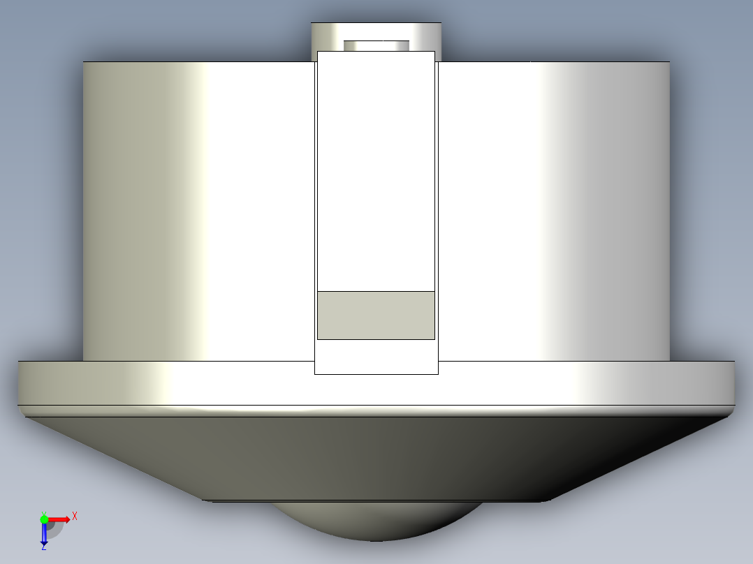 萬向滾珠06-3D多系列多零件图纸模型俯视图