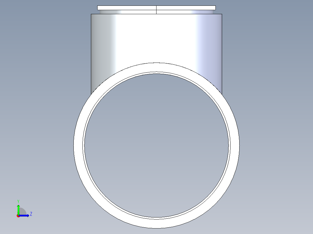 CPVC管件02A-Sch80_ReducingTee_SxSxS_9801-582FB_8in x 4in左视图