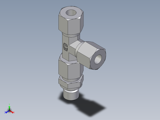 卡套式工业通用硬管接头EO_Assembled_adjustable_standpipe_run_tee_EVL08LM71