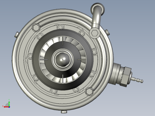 (46mm) 微型燃气轮机2725---模型格式为 stp后视缩略图