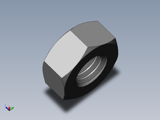 DIN 934 螺母-M10 Nut.SLDPRT