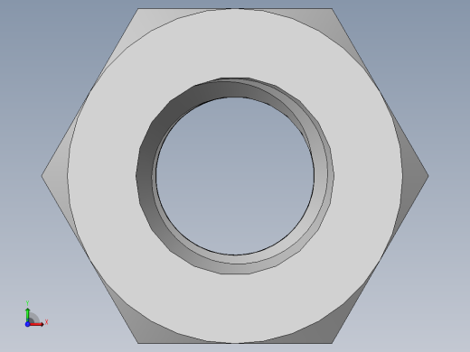 DIN 934 螺母-M10 Nut.SLDPRT前视缩略图